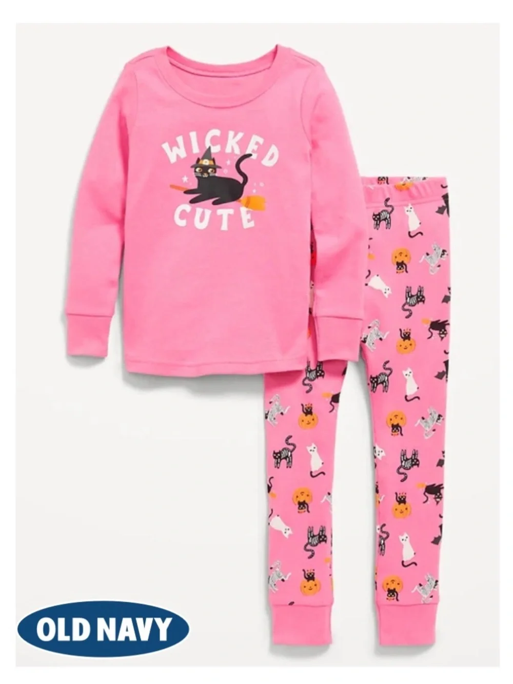 Old Navy Halloween Pajama Set “Wicked Cute” 2T Pink